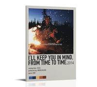 AGEUWRRGGH I'll Keep You In Mind, From Time to Time - Moose Blood Poster Canvas Cover Wall Art Aesthetic Poster Modern Art Painting for Rooms 12x18inch(30x45cm) Frame-style