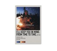 AGEUWRRGGH I'll Keep You In Mind, From Time to Time - Moose Blood Poster Canvas Cover Wall Art Aesthetic Poster Modern Art Painting for Rooms 16x24inch(40x60cm) Unframe-style