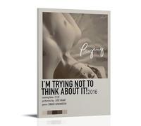 AGEUWRRGGH I'm Trying Not To Think About It! - Jude Grant Poster Canvas Cover Wall Art Aesthetic Poster Modern Art Painting for Rooms 24x36inch(60x90cm) Frame-style