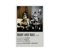 AGEUWRRGGH Mary And Max Poster Canvas Cover Wall Art Aesthetic Poster Modern Art Painting for Rooms 08x12inch(20x30cm) Unframe-style