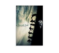 AGEUWRRGGH Movie The Seventh Seal Poster Canvas Cover Wall Art Aesthetic Poster Modern Art Painting for Rooms 24x36inch(60x90cm) Unframe-style
