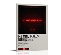 AGEUWRRGGH My Mind Makes Noises - Pale Waves Poster Canvas Cover Wall Art Aesthetic Poster Modern Art Painting for Rooms 20x30inch(50x75cm) Frame-style