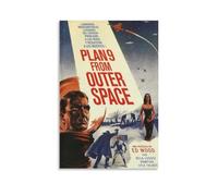 AGEUWRRGGH Plan 9 from Outer Space Poster Canvas Cover Wall Art Aesthetic Poster Modern Art Painting for Rooms 12x18inch(30x45cm) Unframe-style