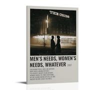 AGEUWRRGGH The Cribs Men’s Needs, Women’s Needs, Whatever Poster Canvas Cover Wall Art Aesthetic Poster Modern Art Painting for Rooms 24x36inch(60x90cm) Frame-style