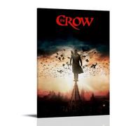 AGEUWRRGGH The Crow Poster Canvas Cover Wall Art Aesthetic Poster Modern Art Painting for Rooms 24x36inch(60x90cm) Frame-style