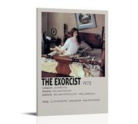 AGEUWRRGGH The Exorcist Poster Canvas Cover Wall Art Aesthetic Poster Modern Art Painting for Rooms 12x18inch(30x45cm) Frame-style