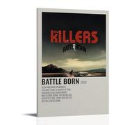 AGEUWRRGGH The Killers Battle Born Poster Canvas Cover Wall Art Aesthetic Poster Modern Art Painting for Rooms 08x12inch(20x30cm) Frame-style