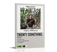 AGEUWRRGGH Twenty Something - Spookyghostboy Poster Canvas Cover Wall Art Aesthetic Poster Modern Art Painting for Rooms 24x36inch(60x90cm) Frame-style
