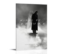 AGEUWRRGGH Wings of Desire Poster Canvas Cover Wall Art Aesthetic Poster Modern Art Painting for Rooms 24x36inch(60x90cm) Frame-style