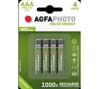 AGFA AAA RECHARGEABLE BATTERIES 400mAh Value Energy