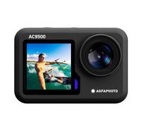 AGFA PHOTO AC9500 Caméra Sportive Waterproof - Vidéos 4K à 30FPS, Photos 16Mpixels, Double Écran, Grand Angle 170°, Stabilisation Anti-Vibration, WiFi - Noir