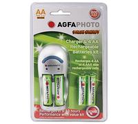Agfa AGFAPHOTO Economy Overnight Charger - Supplied with 4xAA 800mAH Batteries