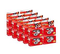 AGFA PHOTO PACK 20 x 601020 - Appareil Photo Jetable LeBox Flash, 27 photos, Objectif Optique 31 mm - Gris et Rouge