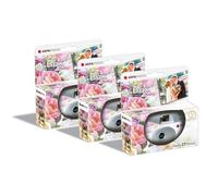 AGFA Photo Pack 3 x 601025 - Disposable Camera LeBox Wedding, 27 Photos, Optical Lens 31 mm - Grey