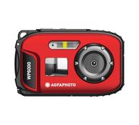 AGFA PHOTO Realishot WP6000 - Waterproof Digital Camera, 3 m/10 ft, 18 MP, HD Video, 2.4" LCD Screen, 16x Digital Zoom, Autofocus, Selfie Mirror, Lithium Battery - Red