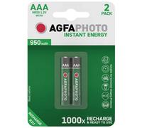AgfaPhoto 132-803944 AAA Rechargeable Battery NiMH 950mAh 1.2V 2pc