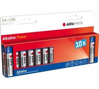 AgfaPhoto 59869 Pack of 10 Alkaline Batteries LR6/AA 2600 mAh