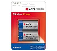 AgfaPhoto 70105 Mono D LR 20 Battery (Pack of 2)