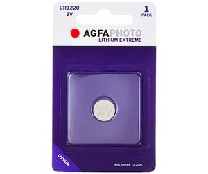 AgfaPhoto 70119 CR 1220 Lithium Button Cell Battery