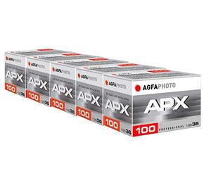 AgfaPhoto APX 100 135-36 Negative Fim S/W Pack of 5