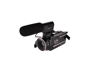 AgfaPhoto - Camcorder - Realimove CC2700-2.7K Ultra HD, 3" IPS Touchscreen, 18x Digital Zoom, LED Light & Remote Control, DIS Stabilization, 1 Microphone, Lithium Battery - Black