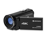 Agfaphoto - Camcorder - Realimove CC4000W - 4K, 3" Articulating IPS LCD Screen, 18X Digital Zoom, 5M Waterproof, Electronic Image Stabilization, Lithium Battery - Black