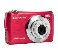 AGFA PHOTO Realishot DC8200 - Compact Digital Camera, 18MP, Full HD Video, 2.7'' LCD Screen, 8X Optical Zoom, Lithium Battery and 16GB SD Card - Red