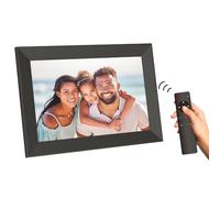 AGFAPHOTO - Digital Photo Frame - Realiview APF1000-10-inch LED Display, Weather/Clock Functions - Black