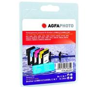 AgfaPhoto LC980/1100 ink cartridge 4 pc(s) High (XL) Yield Black, Cyan