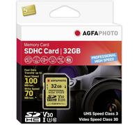AgfaPhoto Professional 32GB SDHC SD Card UHS-III V30 Memory Card 100MB/S
