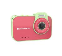 AgfaPhoto Realikids Cam Waterproof 2 - 12MP Waterproof Child Camera, HD Video, Selfie Mode, Filters and Frames, Built-in Games, Lithium Battery - Red