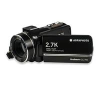 AgfaPhoto Realimove CC2700 - Caméscope Numérique, 2.7K, 24MP, Écran Tactile 3’’, Zoom 18X, Télécommande, Batterie Lithium - Noir