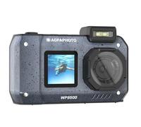 AgfaPhoto Realishot WP9500 - Waterproof Digital Camera, 7 m Waterproof, 24 MP, 18X Zoom, 4K Video, Dual Screen 2.9 Inch/1.4 Inch - Black
