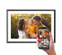 AGFA PHOTO - Realiview 10" 32 GB HD Digital Wi-Fi Photo Frame, Touchscreen, Weather, Clock, Wall Mount, Remote Sharing, Multimedia Display, 1200x800 Resolution - APF1000 Wi-Fi - Black