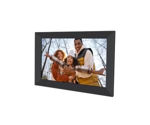 AGFAPHOTO - Realiview APF1000WIFI - Wi-Fi enabled digital picture frame - Frameo app, 10-inch HD touchscreen, 32 GB storage, weather/clock function - Black