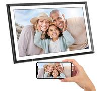 AGFA PHOTO Realiview APF1560WIFI - Digital Photo Frame with Wi-Fi and 32 GB of Integrated Memory - Instant Sharing of Photos and Videos, 15.6" High-resolution Touchscreen - Black