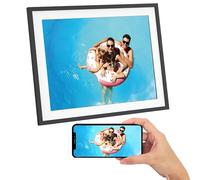 AGFAPHOTO - Realiview APF1700WIFI - Digital Photo Frame with Wi-Fi Connection - Frameo App, 17-inch HD Touchscreen, 32GB Memory, Weather and Clock Functions - Black