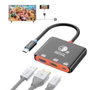 AGFINEST Switch 2 Dock for Switch 2/OLED/2017, Aluminum Portable USB-C to HDMI TV Adapter, 4K@60Hz, USB 3.1 10Gbps, PD 100W Charging, Mini Travel Dock Replacement for Docking Station