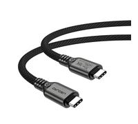 AGFQGLDPO UGOURD 80Gbps Thunderbolt 5 Cable Certified Chip USB-C Thunderbolt5 2m 0.3m 120Gbps 240W 16K For MacBook M.2 Hard Drive USB4-V2 Replacement Parts(1.5m)