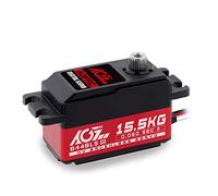 AGFRC 15.5KG Low-Profile High-Torque Steering-Servo - Brushless Digital Metal Gear RC Servo for 1/10 1/12 RC Car Truck Planes (B44BLS V2)