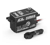 AGFRC 34KG Waterproof Low-Profile RC-Steering-Servo - 16.8V Direct Power High Torque Programmable Metal Gear Servo Motor for 1/10 RC Car, Control Angle 180° (A53BULW)