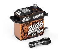 AGFRC 55KG RC-Steering-Servo-Motor High-Torque - Full Metal Gear Programmable Brushless Digital Servo for 1/8 1/10 RC Cars, Trucks (A86BHM 2026 Special Edition)