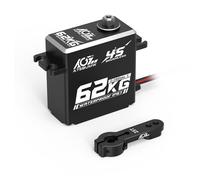 AGFRC 62KG Waterproof Steering-Servo-Motor High-Torque - 16.8V Full Metal Gear Brushless Digital RC Servo for 1/10 1/8 RC Car, Control Angle 180° (A75BUMW)
