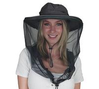 AGGAFA Mosquito Head Net Hat, Providing a Physical Barrier to Help Keep Mosquitoes and Bugs Away from Your Face When Gardening, Farming, Fishing and Camping (Grey Color)
