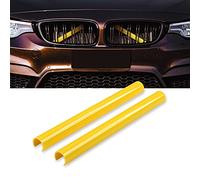 AggAuto 1 Pair Front Grille Inserts, Grille Insets Trims, Grille Stripes for BMW 1 Serie F20 F21, 2-S F22 F23 F45 F46, 3-S F30 F31 F34, 4-S F32 F33 F36, 5-S G30 G31, 6-S G32, 7-S G11 G12(Yellow)