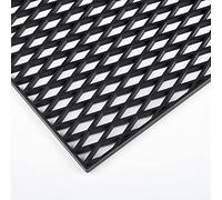 AggAuto 119.38 x 40.64 cm Black ABS Plastic Universal Car Grill Mesh, Automotive Radiator Grille Insert Bumper Honeycomb Hole 11 x 30 mm Hex Grids