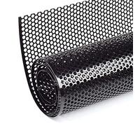 AggAuto Universal 40"x13" Car Grill Mesh - Aluminum Alloy Automotive Grille Insert Bumper Honeycomb Hole 6mm Spacing 2mm, One of the Most Multifunctional Shape Grids 100x33cm Black
