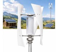 AGGBDYXO 3-Blade Vertical Wind Generator Kit with Permanent Magnet Alternator and Charge Controller, 12V/24V/48V Wind Power System for Cabin, Farm, RV and Remote Off-Grid Use,48V