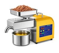 AGGBDYXO Compact Electric Oil Press Machine, Countertop Oil Maker with Removable Pressing Parts and Easy Cleaning, Hot & Cold Pressing for Fresh Everyday Small-Batch Home Use