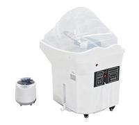 AGGBDYXO Portable Head Spa Sink - Professional Japanese Head Spa Machine, 60L Large Capacity Water Tank, Seven-Color LED Light Therapy, Ergonomic Design for Salons